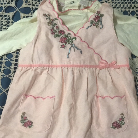 First Impressions 2pc Overalls & Bear Leader Dress Baby Bundle - Picture 4 of 10